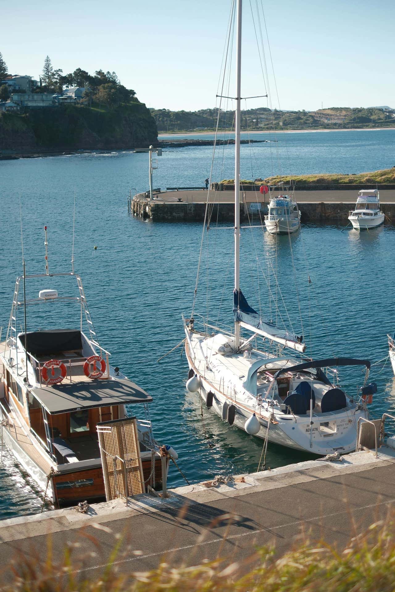 Marina dock and waterway for contacting Atlantis Marina