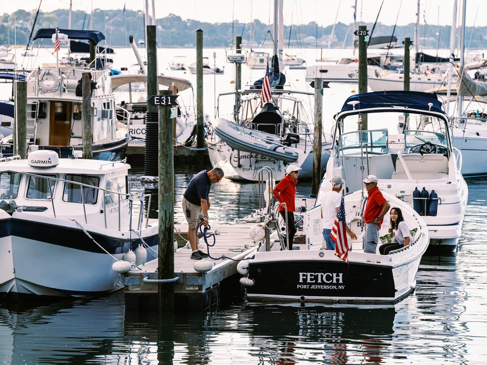 Dockside boater workflow connected to an Atlantis Marina account pass